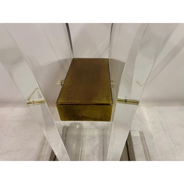 Acrylic and Metal Console Tables, 1970s, Set of 2 For Sale - Image 10 of 14