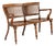 19th Century English Oak Double Chair-Back Settee For Sale