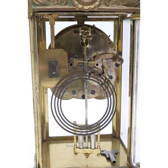 Antique New Haven Clock Co. Regulator Clock With Key For Sale - Image 13 of 13