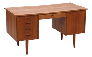 Vintage Danish Teak Desk, 1960s