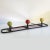 1950s French Coat Rack with Balls and Mirror, 1950s For Sale - Image 5 of 8