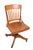 The Sikes Co., PA Antique Oak Swivel Tilt Desk Chair by Sikes C. 1920/40's For Sale - Image 4 of 16