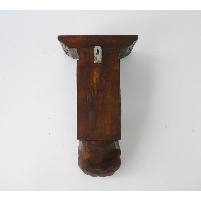 Floral Wood Carved Wall Shelf with Ornaments For Sale - Image 6 of 7