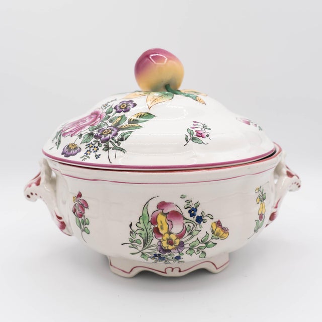 Antique French Soup Tureen from Lunéville, Early 20th Century For Sale - Image 18 of 18