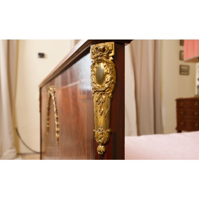 Bed with Spices and Gilded Applications, 1920s For Sale - Image 6 of 7