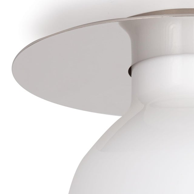 Traditional Regina Andrew Mixer Glass Flush Mount, Polished Nickel For Sale - Image 3 of 7