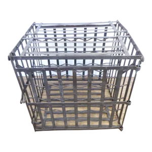 19th Century French Iron Wine Rack