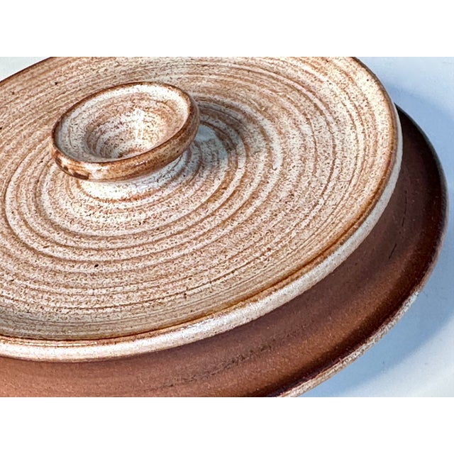 Modernist Studio Ceramic Art Pot with Lid by Helma Klett, Germany, 1960s For Sale - Image 4 of 10