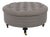 Round Tufted Modern Design Cocktail Ottoman For Sale