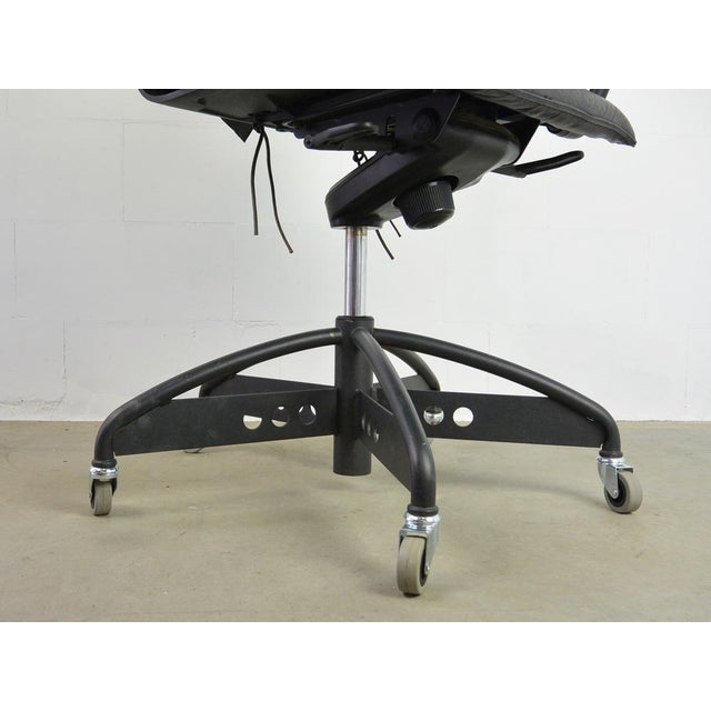 Metal Canasta Desk Chair for Heron Parigi, 1980s For Sale - Image 7 of 13