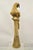 Wood Large 46" Vintage Mid Century Carved Wood Perched Parrot Bird Statue Sculpture For Sale - Image 7 of 11