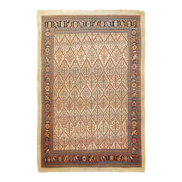 Antique Persian Bidjar Rug 7'9'' X 11'2'' For Sale