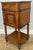 Antique French Walnut Bedside Table with Marble Top For Sale - Image 4 of 16