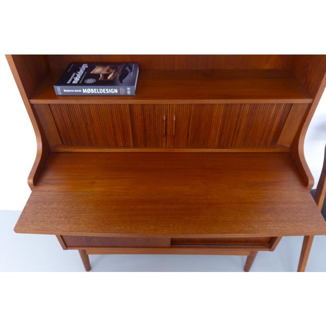 Danish Mid-Century Modern Teak Bookcase by Johannes Sorth for Nexø, 1960s For Sale - Image 16 of 18