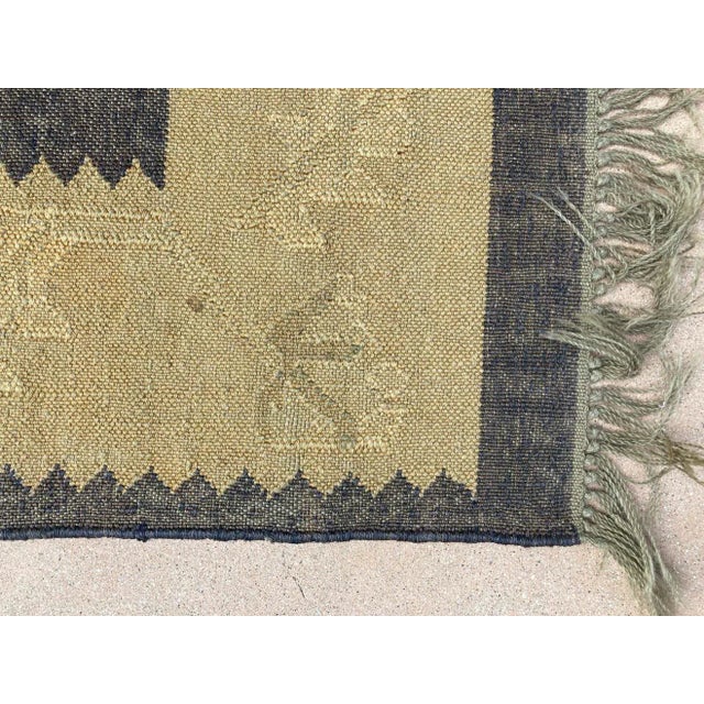 Vintage Small Ethnic Tribal Rug For Sale - Image 4 of 11