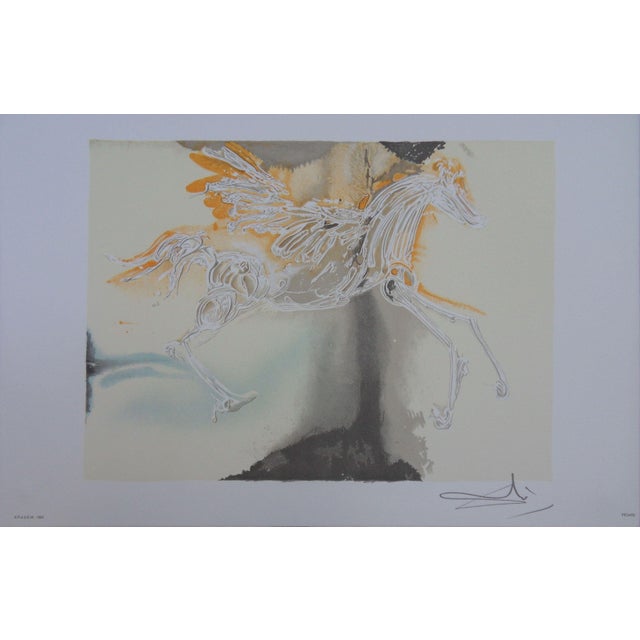Salvador Dali, The Horses, Pegasus, Signed Lithograph For Sale - Image 5 of 5