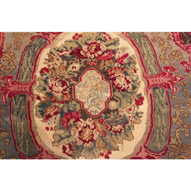 Nazmiyal Collection Antique Karabagh Rug For Sale - Image 4 of 9