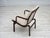 Vintage Scandinavian Chair in Furniture Wool and Dark Beech Wood, 1970s For Sale - Image 16 of 18