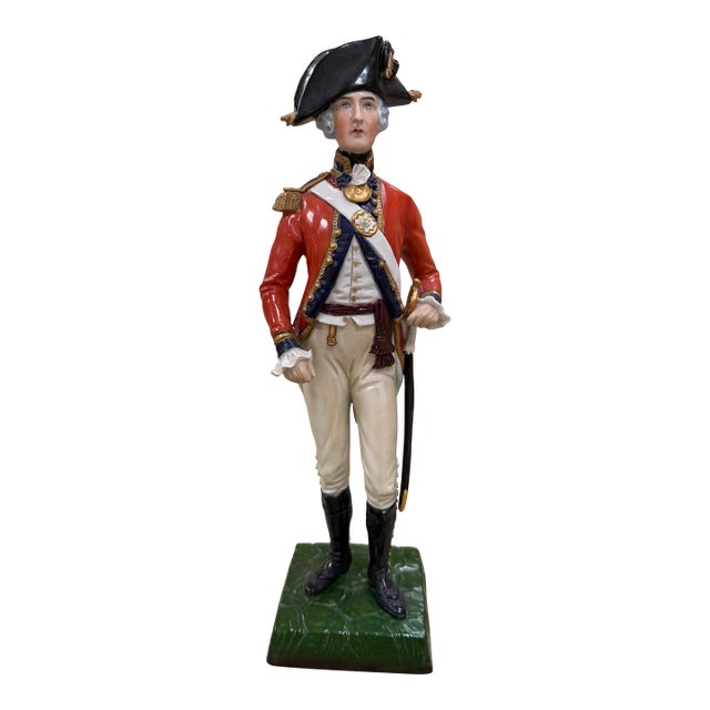 Sitzendorf German Porcelain Officer of the 3rd Guards Regiment Circa 1792 For Sale
