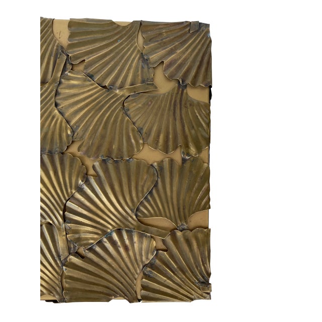 2010s Art-Deco Style Sculptured Brass Gingko Leaf Accessory Box, by Laura Kirar For Sale - Image 5 of 12