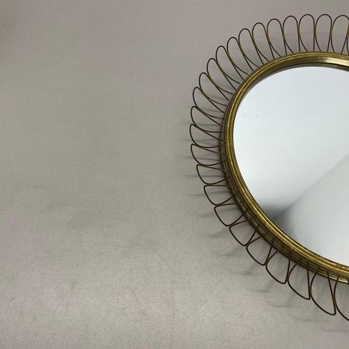 1960s Brass Metal Round Mirror by Josef Frank for Svenskt Tenn, 1960s For Sale - Image 5 of 18