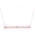 14 Karat White Gold With Center Diamond Bar Pendant Necklace 0.05 TDW For Sale - Image 4 of 9