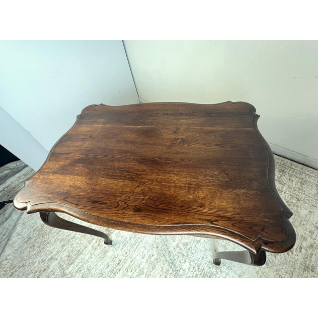 Coffee Vintage French Provincial Oak Side Table, Circa 1930–1950 For Sale - Image 8 of 8