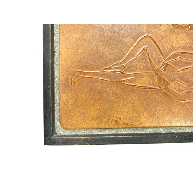 Copper Adele Chase Ceramic Tile Ballet Dancers Berkeley San Francisco Ballerinas Decor For Sale - Image 8 of 12
