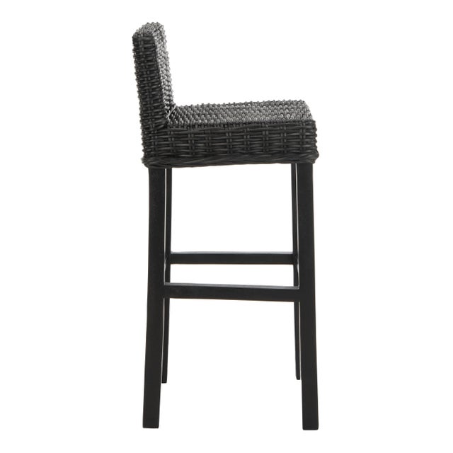 Modern Carter Barstool in Black For Sale - Image 3 of 11