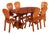 Custom Pine Dining Set, 1970s American For Sale