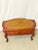 Vintage Carved Wood Storage Coffee Table With Cane Top For Sale - Image 4 of 7