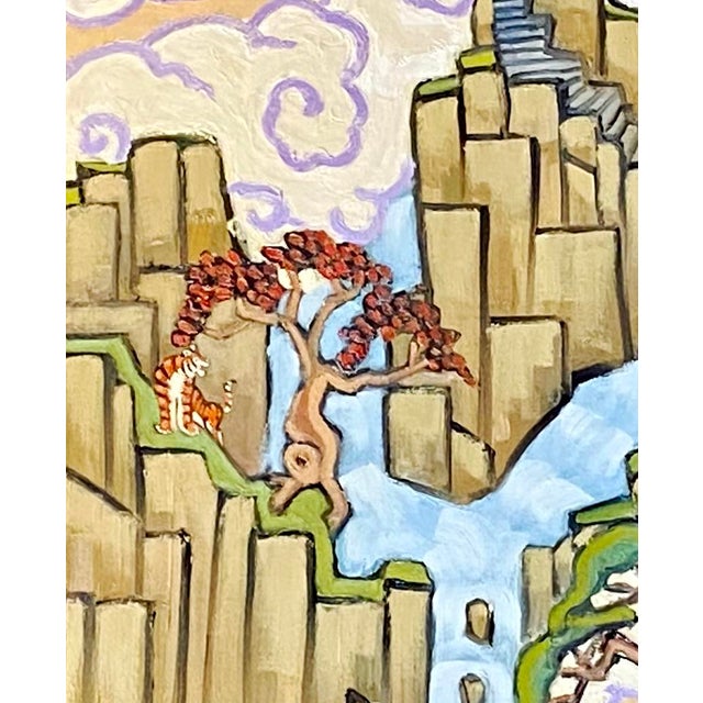 2020s Chinese Landscape Original Oil Painting Stephen McDonough For Sale - Image 5 of 10