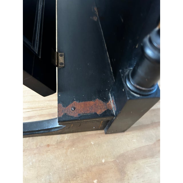 Late Victorian 19th C Chinoiserie Decorated Portfolio or Magazine Stand For Sale In Sacramento - Image 6 of 10