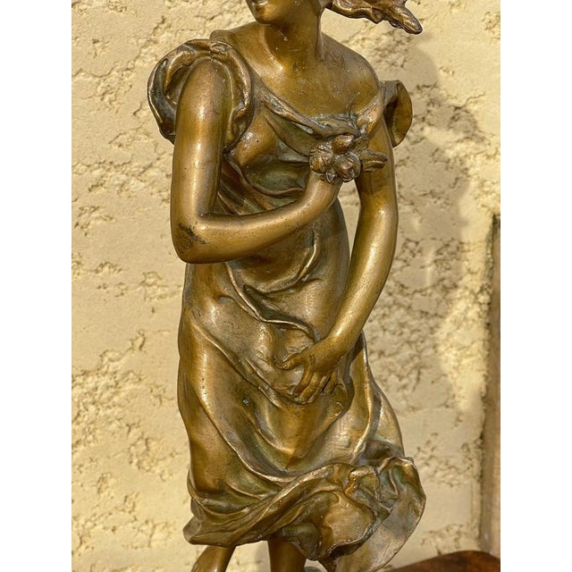 The Lightning and Coup De Vent Statuettes from Lejeune, Set of 2 For Sale - Image 11 of 16