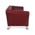 Red 322 Leather Three-Seater Red Sofa by Rolf Benz For Sale - Image 8 of 11