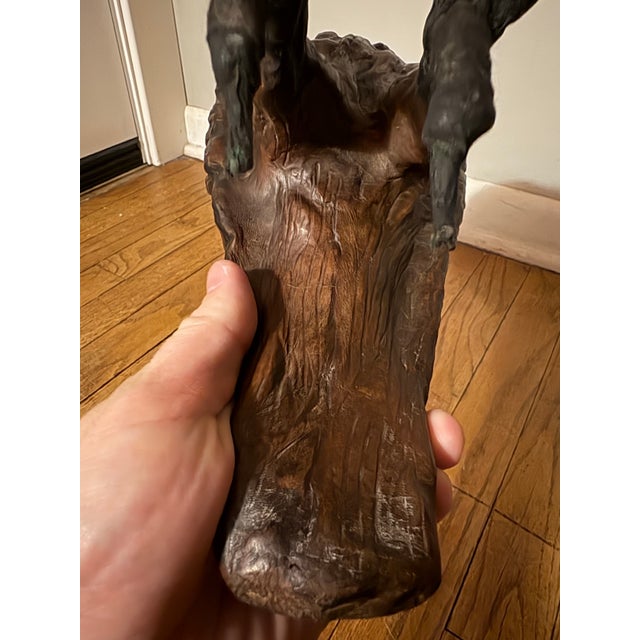 Mid-Century Modern Early 20th Century European Leather Hawk For Sale - Image 3 of 8