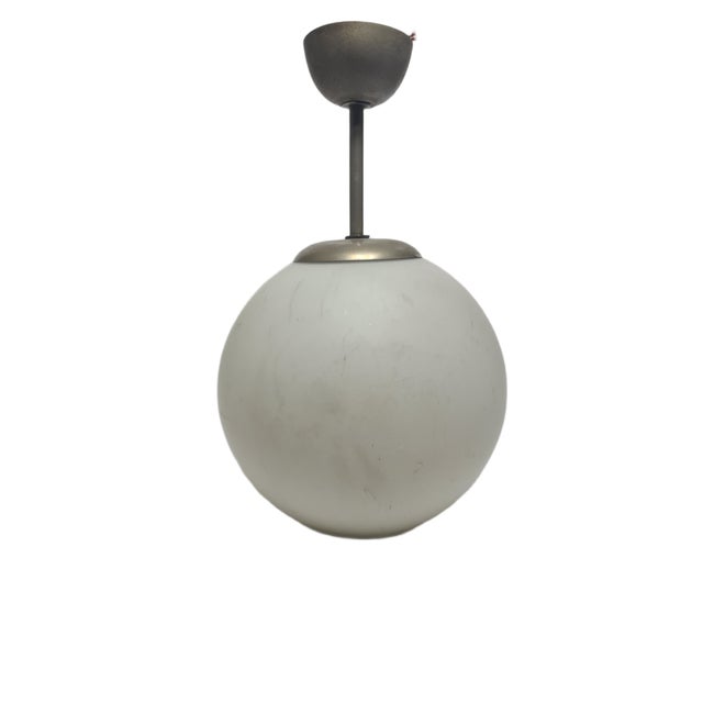Art Deco Communist Pendant Lamp, Poland, 1960s For Sale - Image 15 of 15