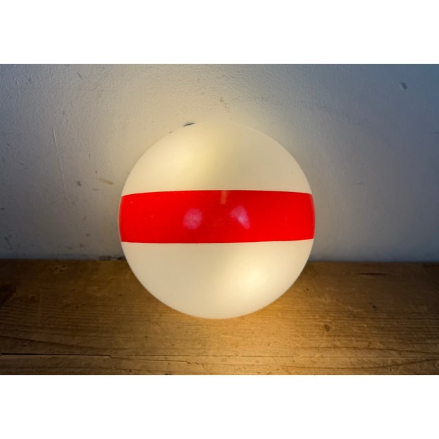 Vintage Emergency Wall Light in Iron and Milk Glass, 1960s For Sale - Image 10 of 12