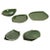Forest Green Green Glazed Ceramic Dishes and Bottom Tray, 1960s, Set of 8 For Sale - Image 8 of 8