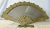 1900's Victorian Brass Fan Mirror on Stand For Sale - Image 11 of 11