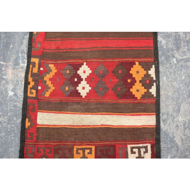 This is an Old Afghan Handmade tribal Kilim rug. This Afghani Vintage Rug was hand-knotted by Afghani Women in the Andkhoy...
