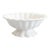 Vintage English Fluted White Ironstone Pedestal Bowl For Sale