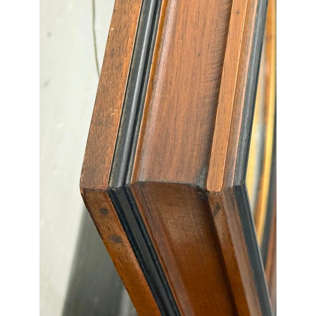 Late 19th Century Circa 1895 Victorian Wood + Oval 18 Karat Gold Wall Picture Frames, a Pair For Sale - Image 5 of 12