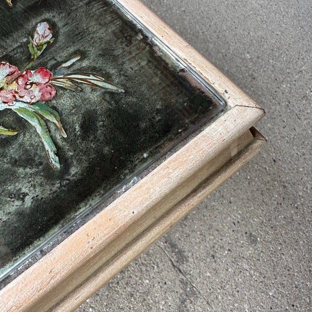 Square Asian Style Hand-Painted Mirrored Coffee Table For Sale - Image 9 of 12