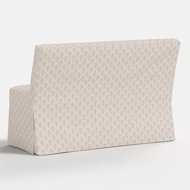 Textile Stoffer Home x Cloth & Company Slipcover for Lindy Dining Banquette in Francie Floral Sage For Sale - Image 7 of 7