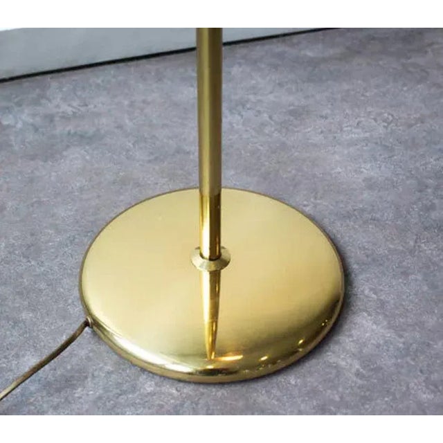 Articulated Reading Floor Light in Gilded Brass, France, 1970s For Sale - Image 12 of 13