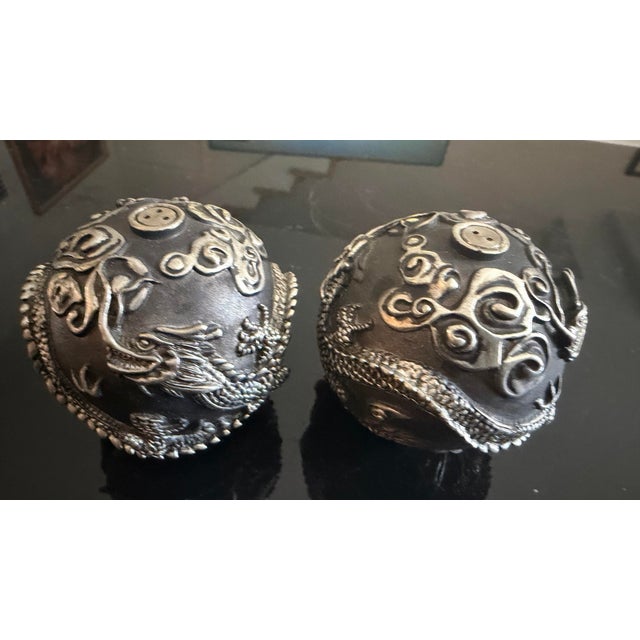 L’Objet Spice Jewels Dragon Phoenix Salt/Pepper Shakers For Sale - Image 11 of 11