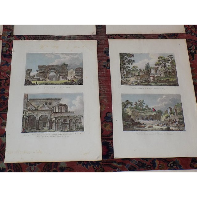 Early 19th Century Authentic Antique Early 19th Century Copperplate Engraved Views of Italian & Greek Landscapes, Cityscapes & Ruins - Set of 12 For Sale - Image 5 of 9