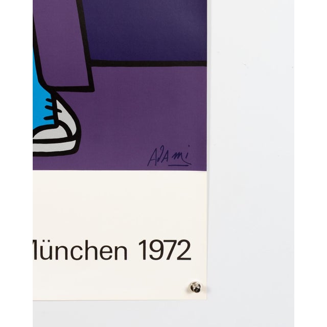 Munich Olympics Serigraph Poster by Valerio Adami, 1972 For Sale - Image 6 of 9
