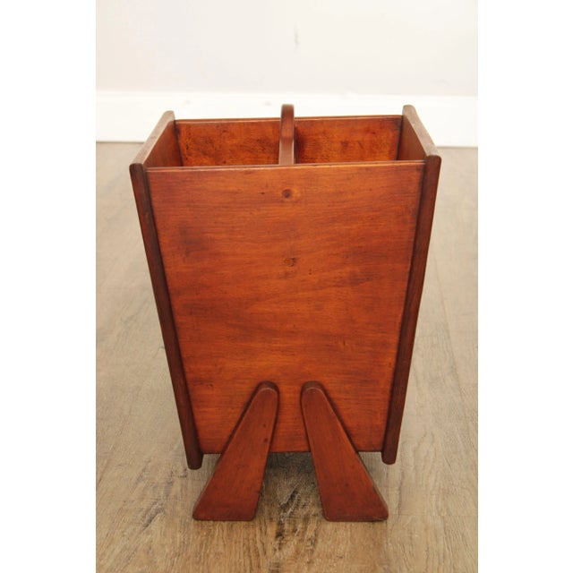 Traditional Vintage Cushman Creation Maple Magazine Stand For Sale - Image 3 of 13